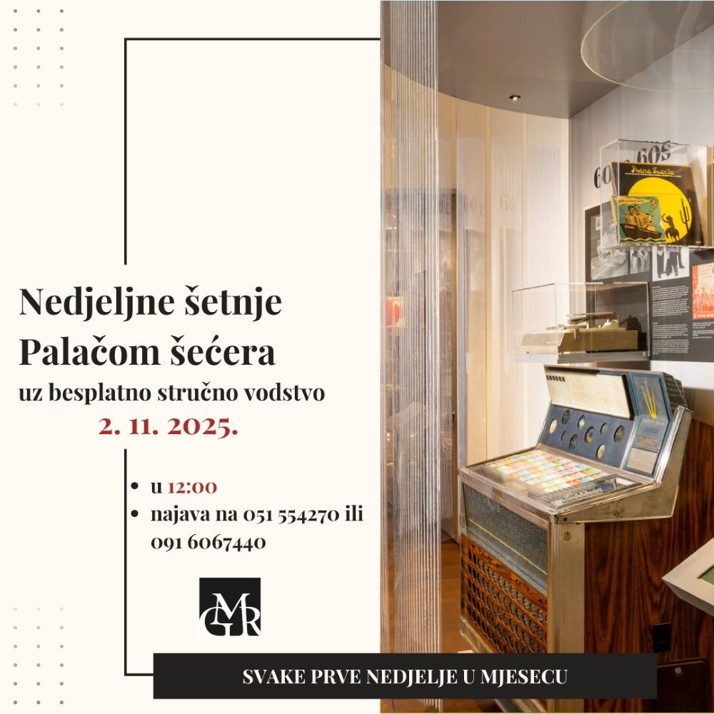 Nedjeljne šetnje Palačom šećera MZGR