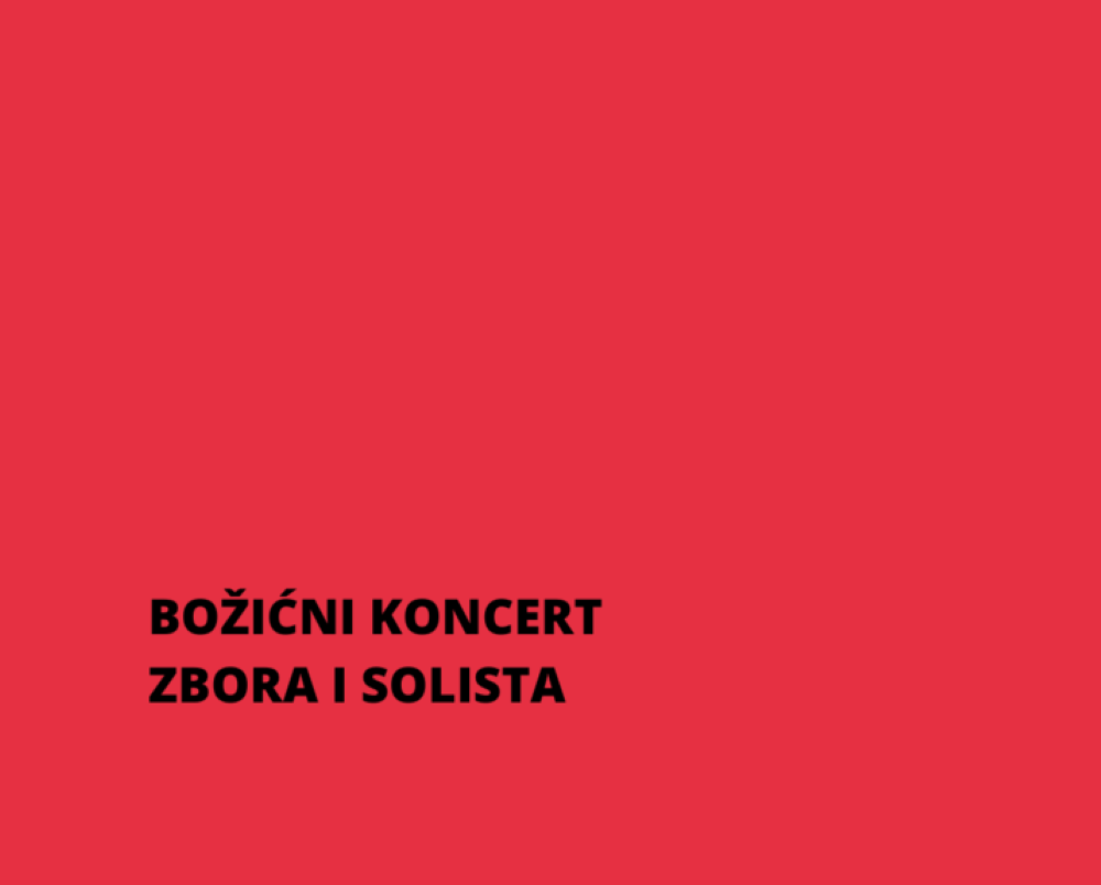 Božićni koncert zbora i solista