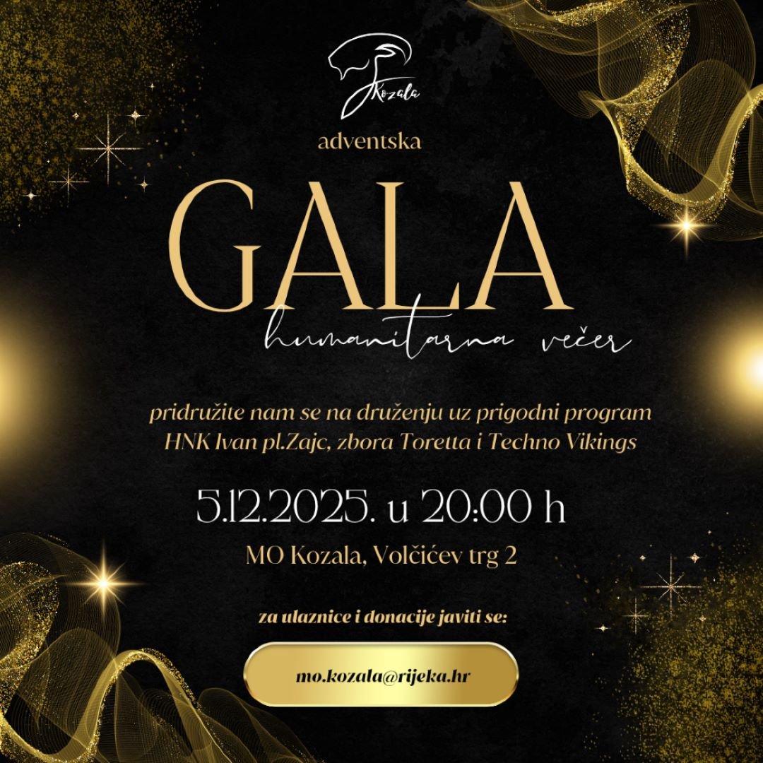 Adventska gala humanitarna večer na Kozali