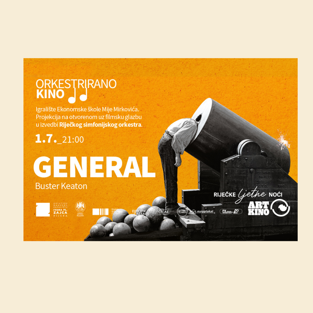 Filmsko-orkestralni spektakl: General Bustera Keatona uz pratnju Riječkog simfonijskog orkestra
